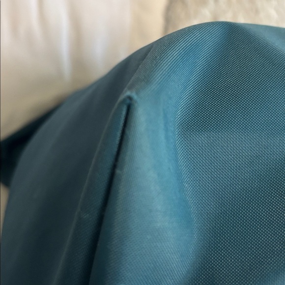 Longchamp Large Le Pliage Teal and Brown Tote Bag - Picture 7 of 8